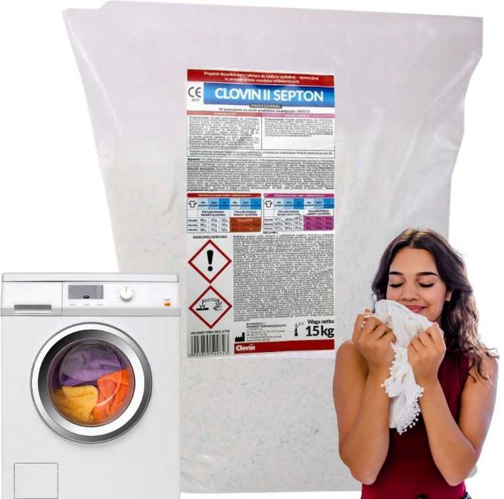 Clovin II Septon proszek do dezynfekcji i do prania 15kg