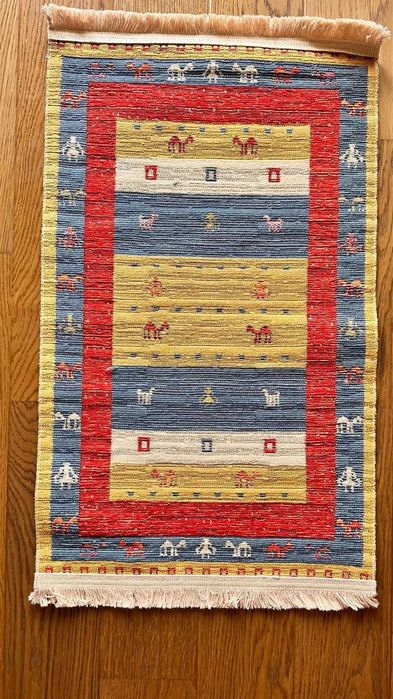 Dwustronny Dywan (Kilim) do Prania z Motywem Wielbłąda (50x80 cm)