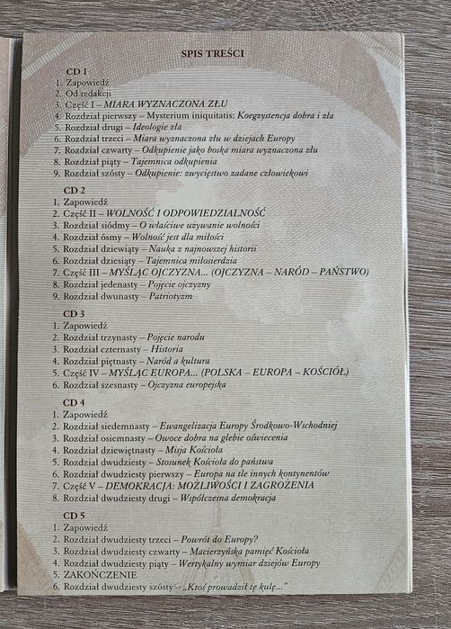 5 płytowy zestaw Jan Paweł II  - CD