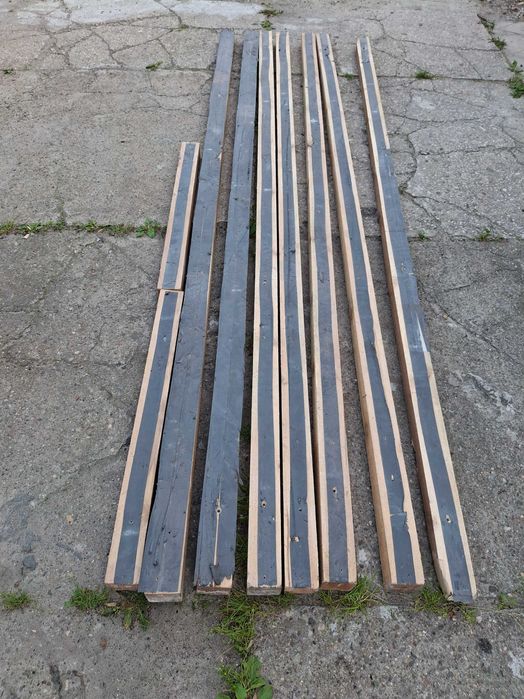 Legary podłogowe, kantówka taras 80x90mm