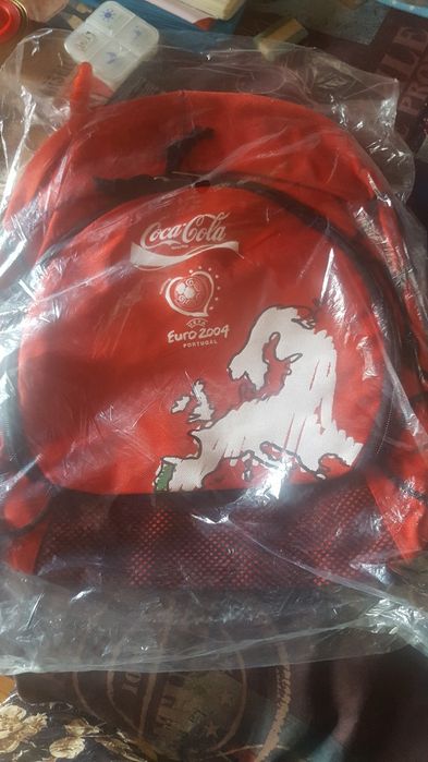 Mochila  da colecção da coca-cola.