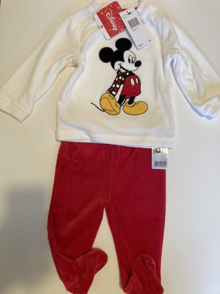 Pijama novo Veludo Mickey (Zippy) 9-12 meses