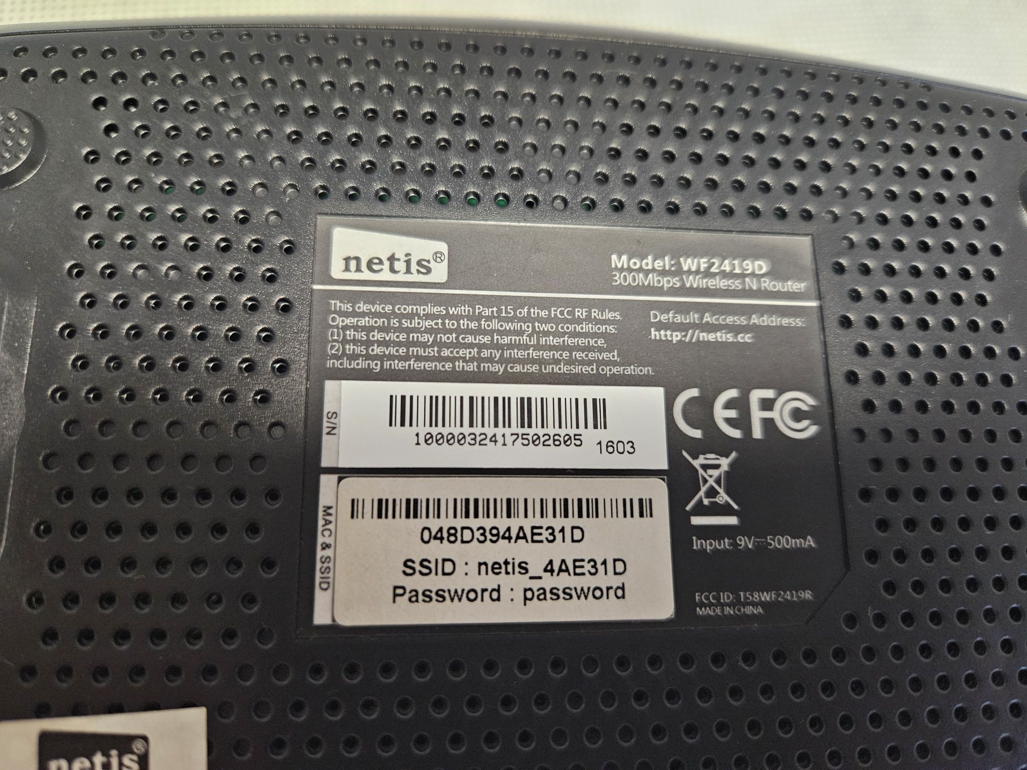 Router firmy METIS model WF 2419D