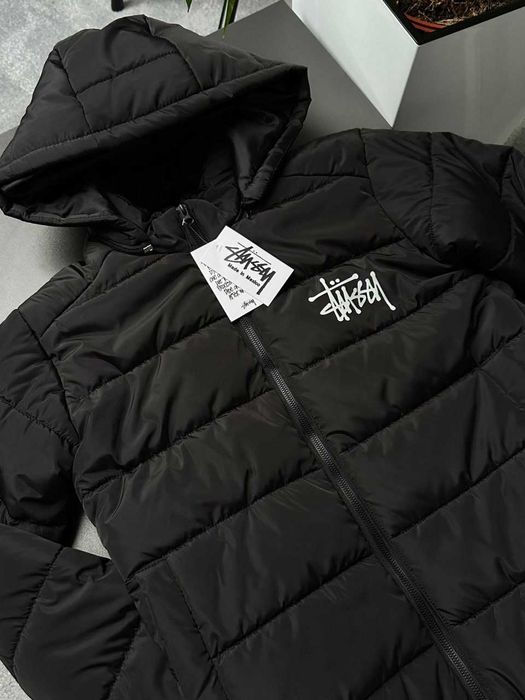 Черная куртка Стусси - Новий Пуховик Stussy (S M L XL XXL)