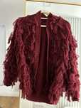 Sweter kordigan damski mop bordowy nowy butik hit