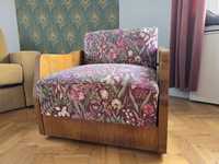 Fotel rozkladany vintage PRL