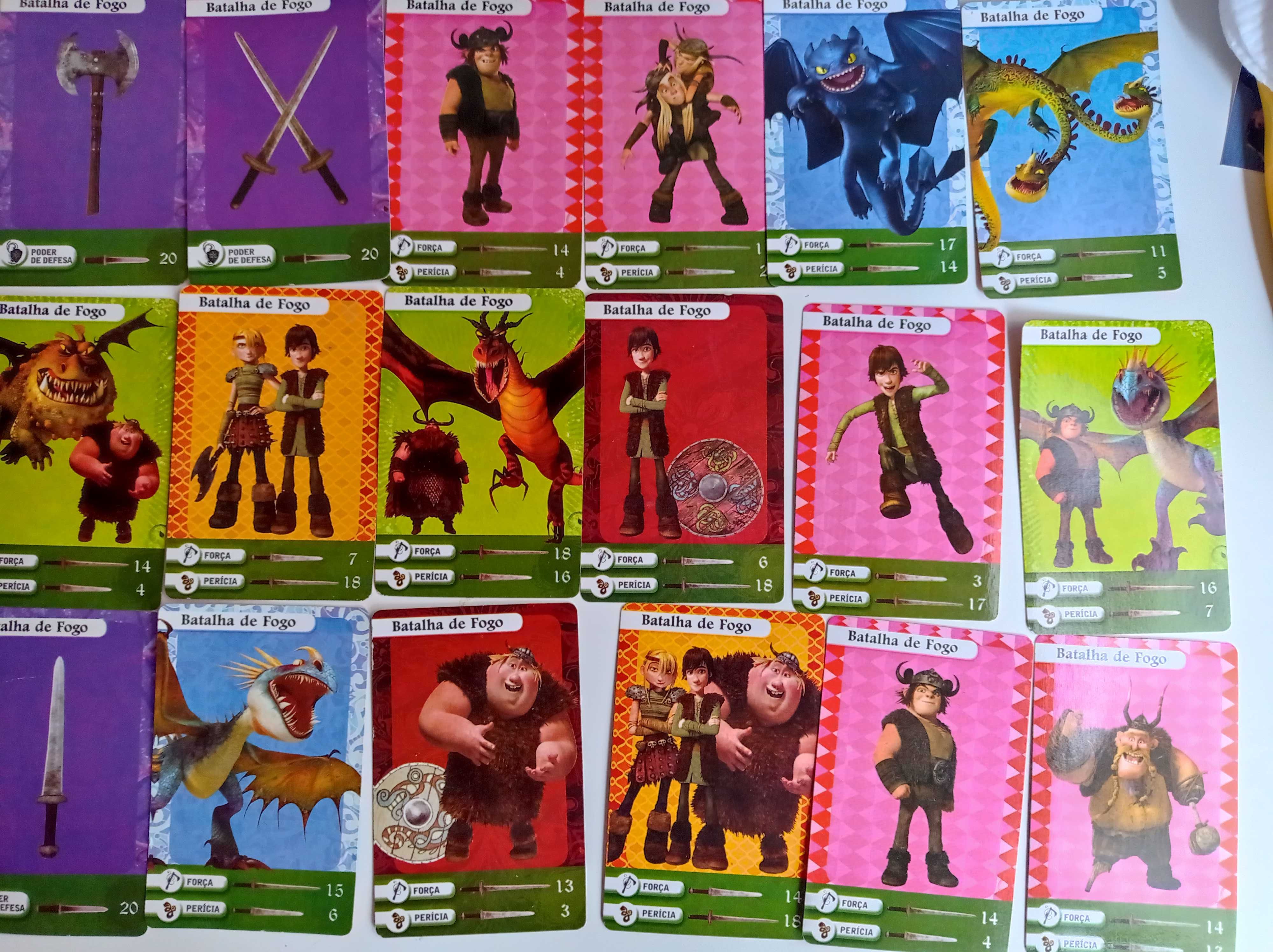Cartas Como Treinares o teu Dragão - Batalha de Fogo