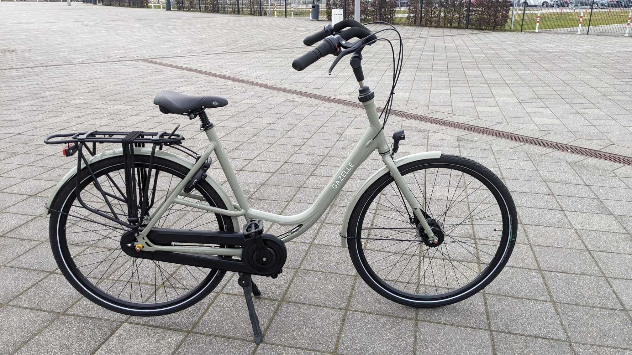 Rower Gazelle Bloom (rozm. L, rok 2022) z siedziskiem dla dzieci Thule