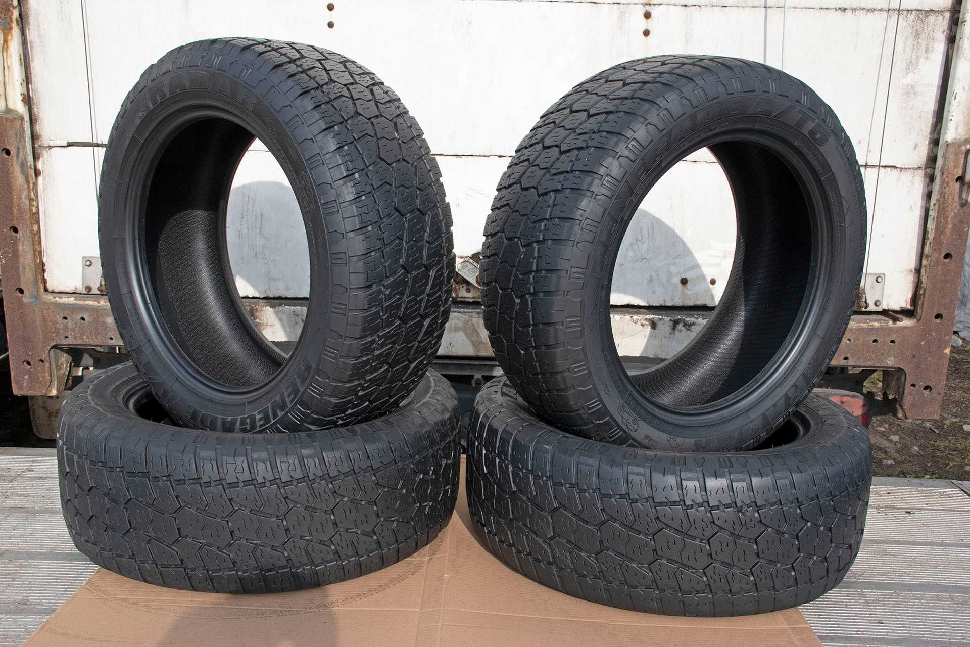 4x Opony Wielosezonowe całoroczne 275/55 R20 Radar Renegade 7mm