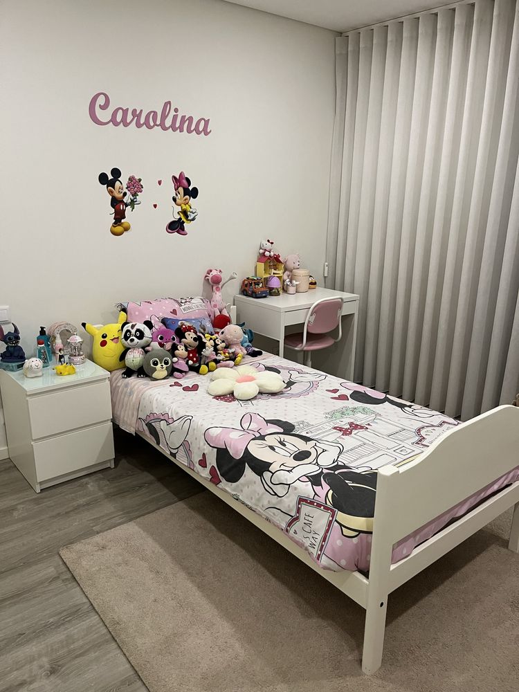 Cama solteiro Branca