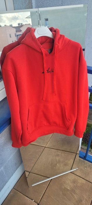 czerwona bluza miłość XL