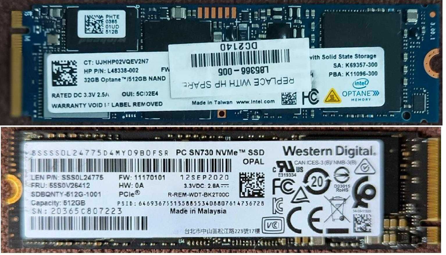 SSD M2 NVME/SATA3 256/512/1TB -2TB