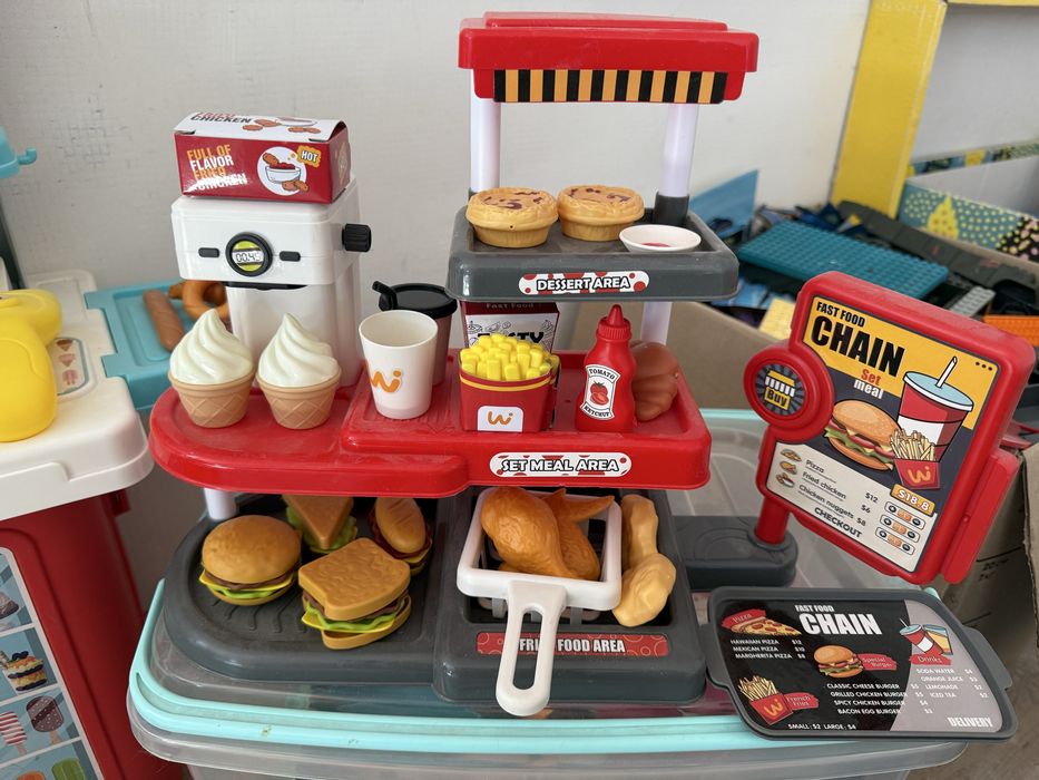 Только комплектом ! 112 ед. Посудка , продукты, овощи и фрукты