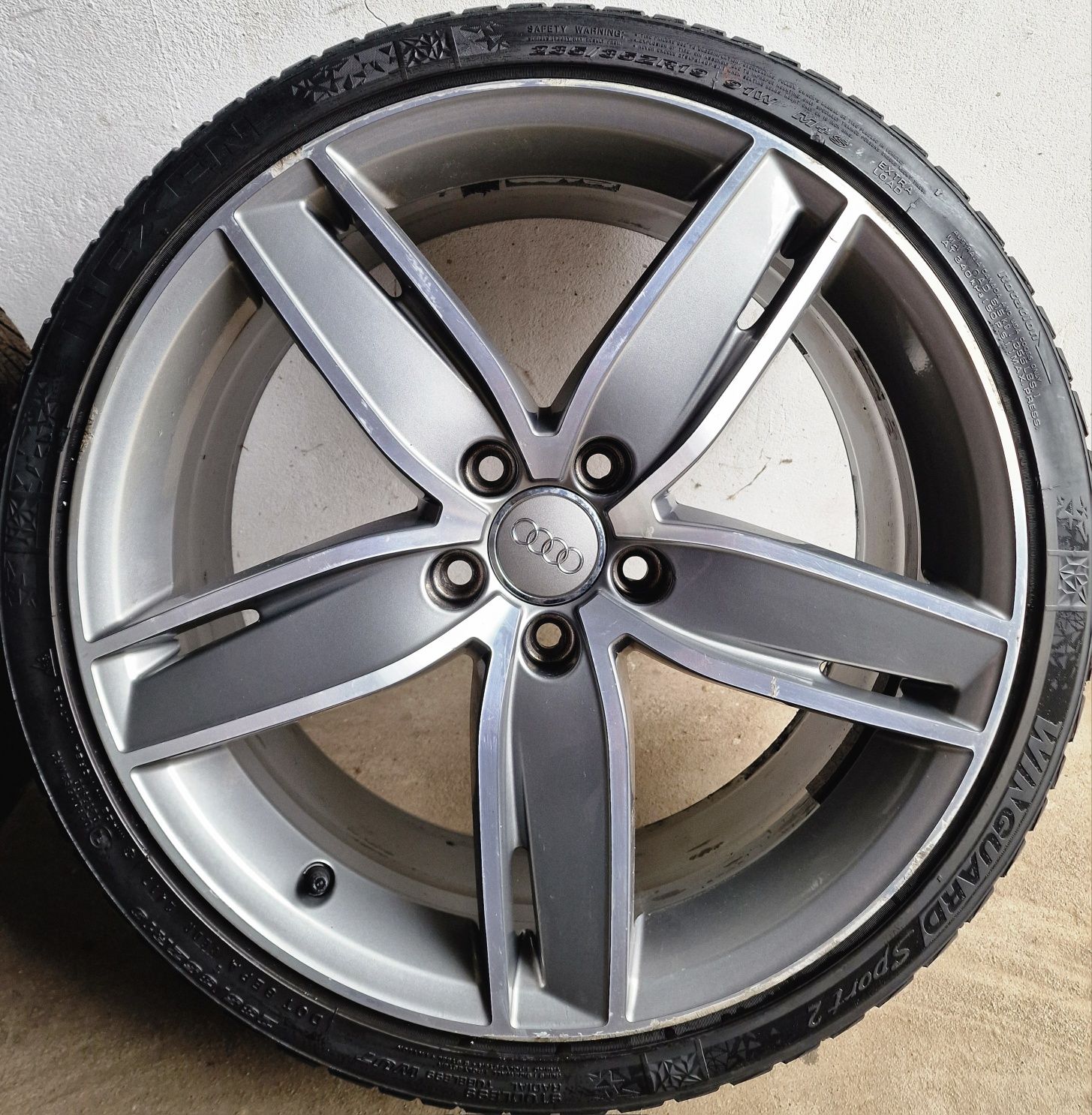 Alufelgi Audi OE 19 cali/5x112/5 szt + opony zima