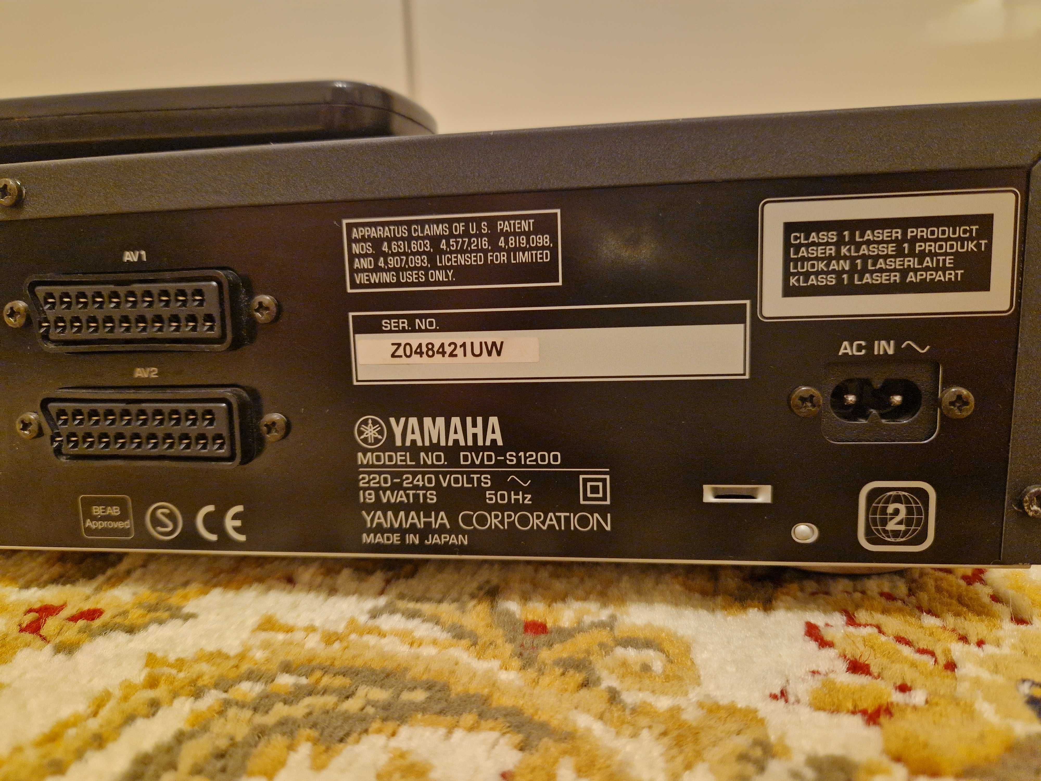 Odtwarzacza DVD Yamaha dvd-S1200 Pilo--UNIKAT