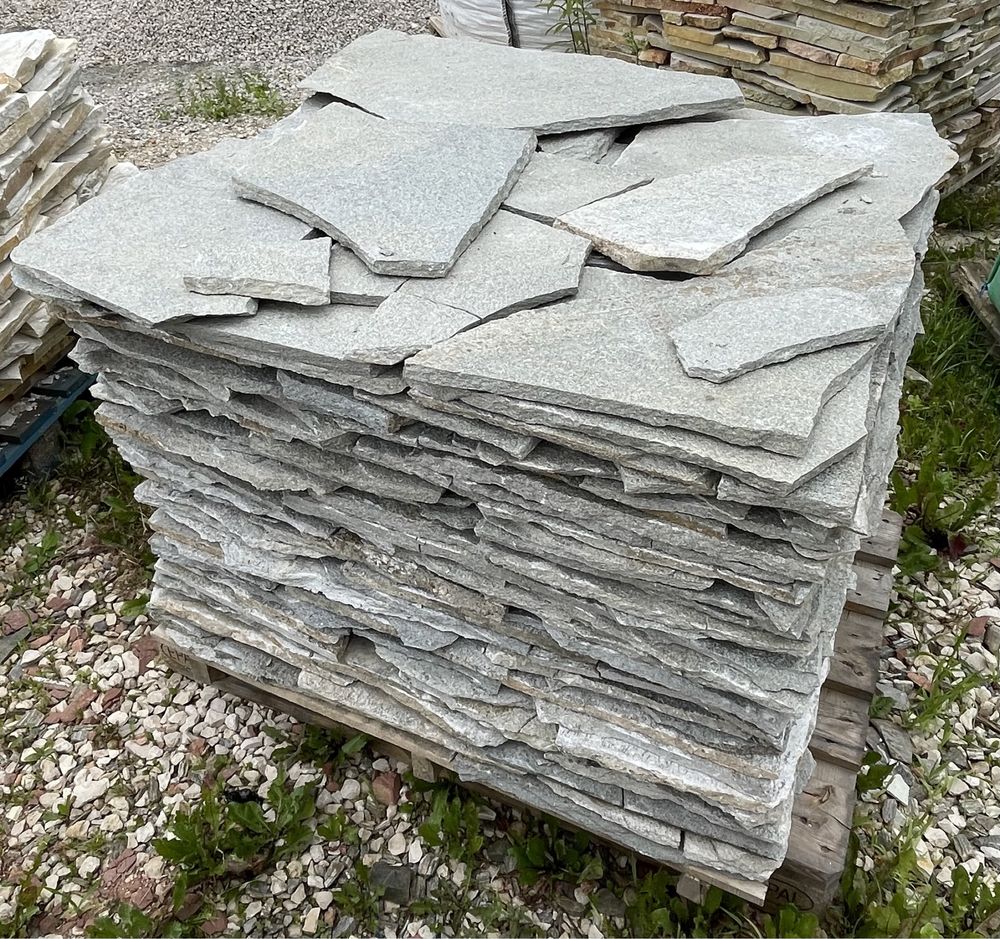 Łupek Naturalny Kamień na Taras Schody Ścianę Elewację Płyty Tarasowe