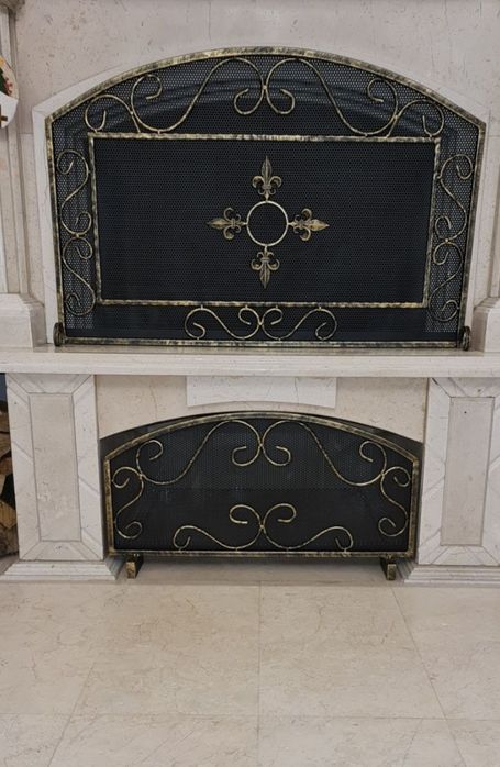 Каминный экран, каминный набор