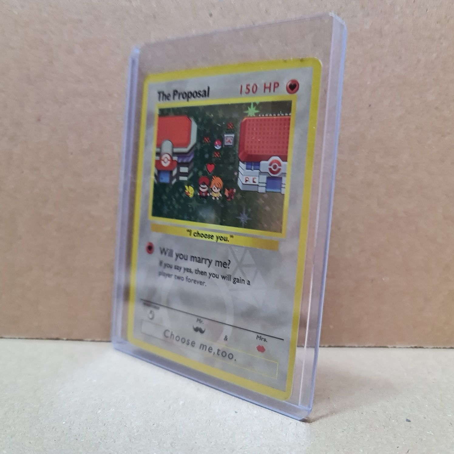 Carta Pokémon Pedido de Casamento [The Proposal] - Capa Incluída