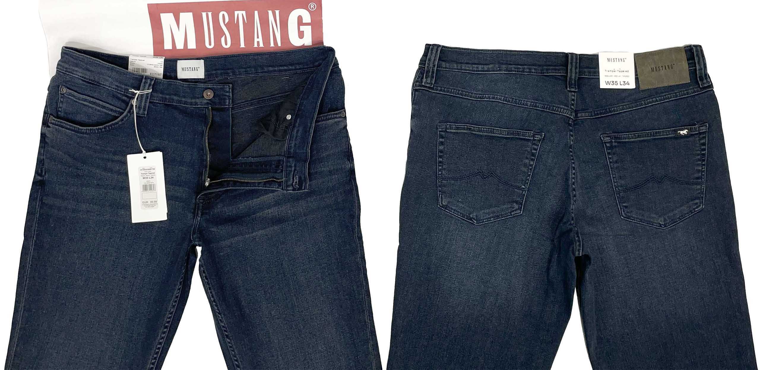 Spodnie męskie jeansy Mustang Tramper Tapered 782 Deep W31 L34