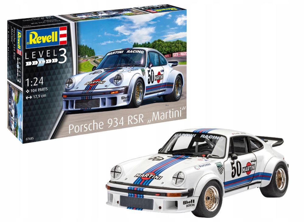 Model do sklejania Revell 07685 Porsche 934 RSR "Martini"  1:24