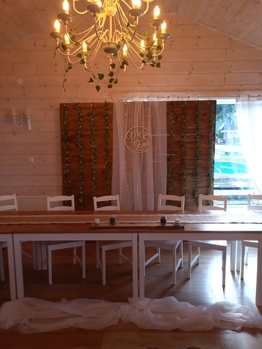 Scianka weselna, heksagon , sztalugi