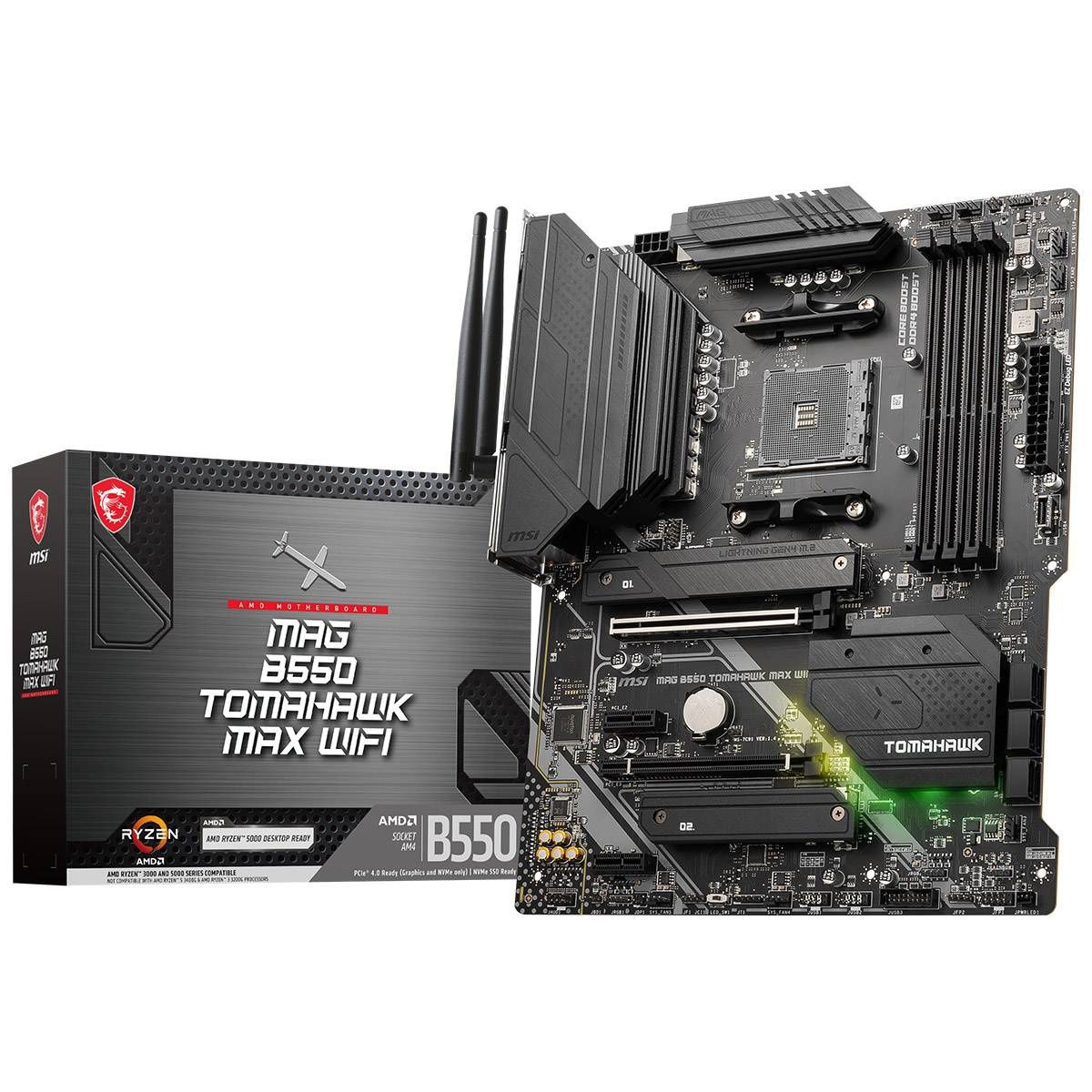 Ryzen 7 5700X3d, DDR 4 Team Group 2x16GB CL14 e MAG B550 Tomahawk Max