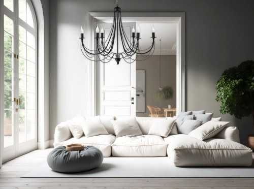 Promocja Żyrandol klasyczny JEWESA 6-ramienny - CZTERY KOLORY