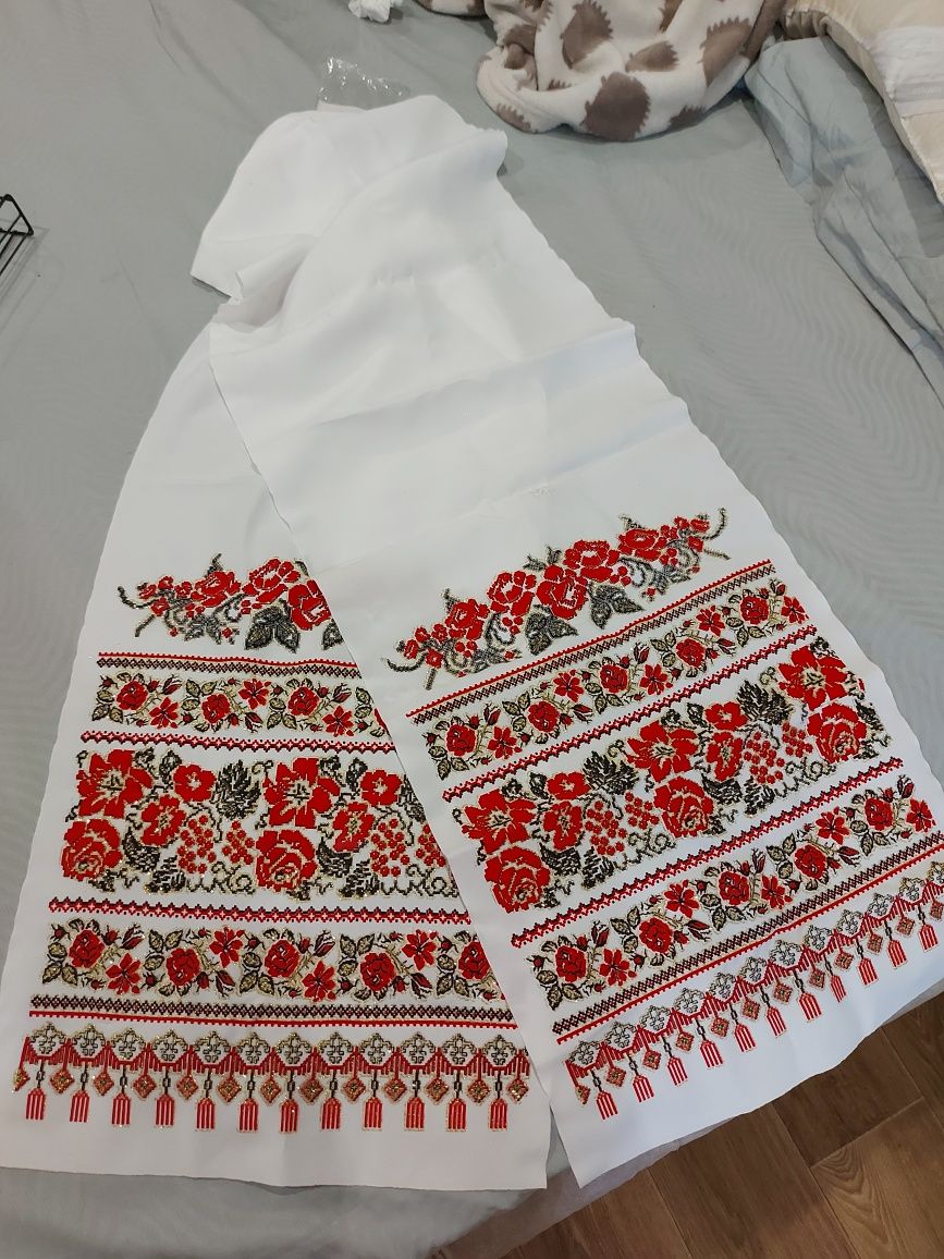 Весільний рушник новий 35*202см