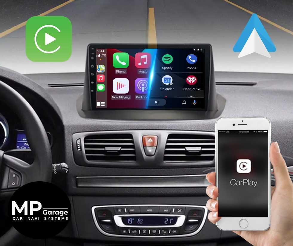 Nawigacja Android Renault Megane 3 CarPlay/AA Qled 4G Montaż