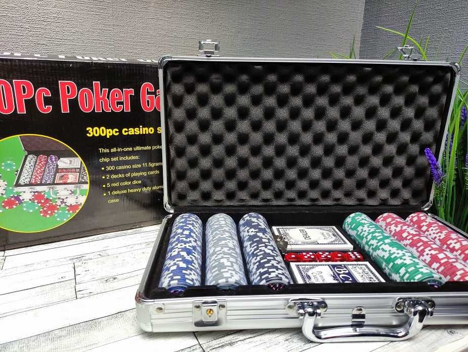 Игровой набор Покер на 300 фишек с номиналом Poker Game Set