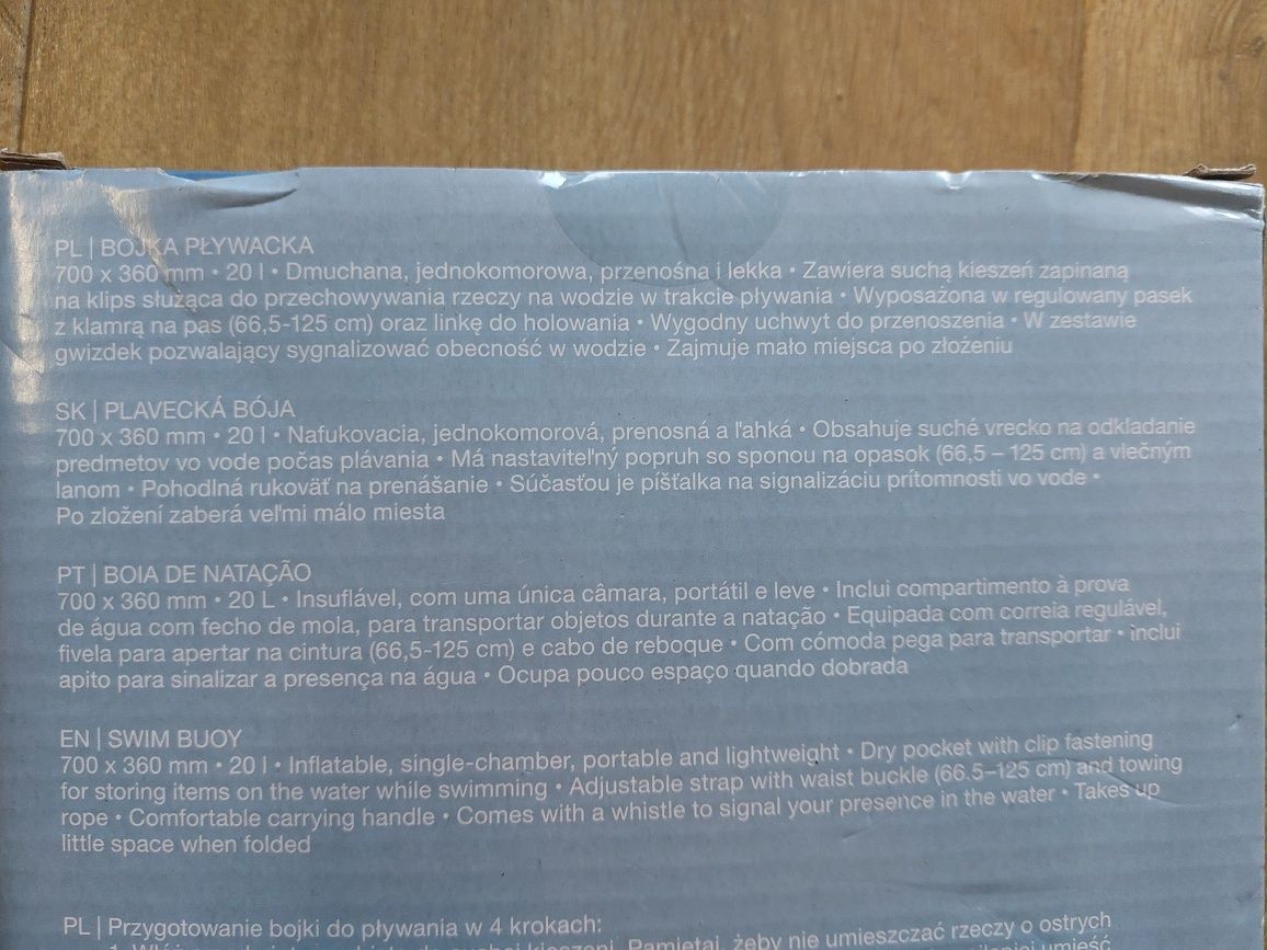 Bojka asekuracyjna ratunkowa worek wodoszczelny