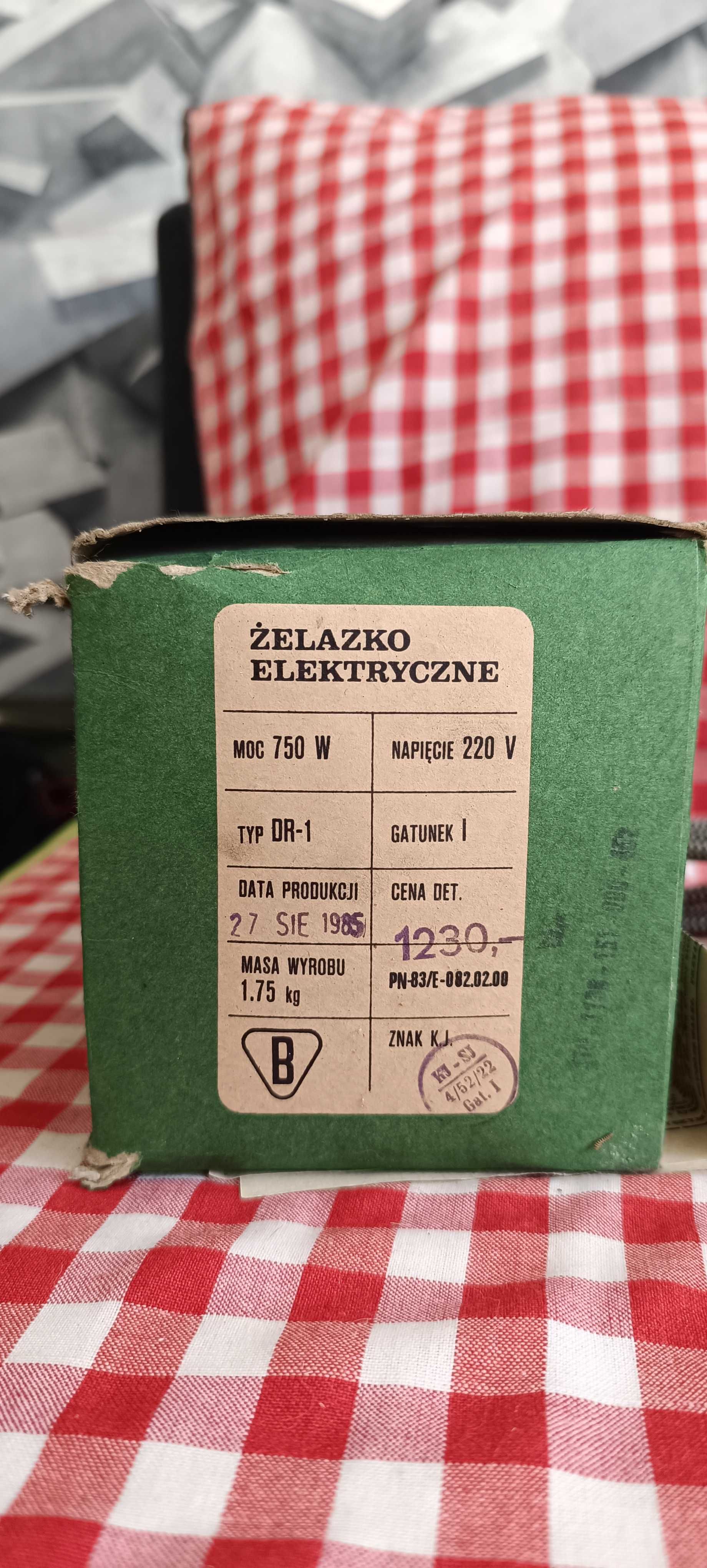 Żelazko elektryczne DR-1 z 1985 r