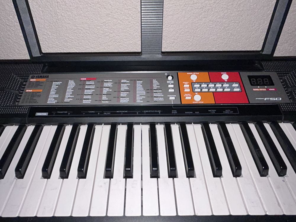 keyboard YAMAHA PSR F50 +stojak STIM