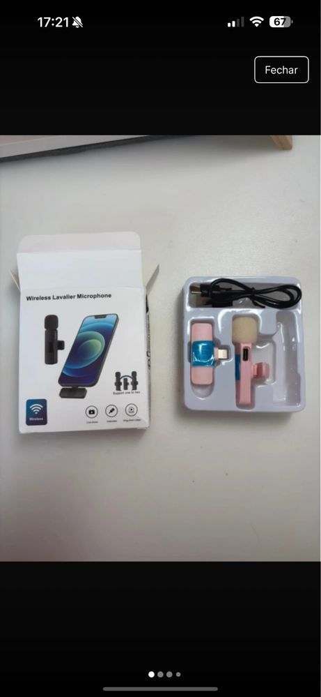 Microfone de lapela