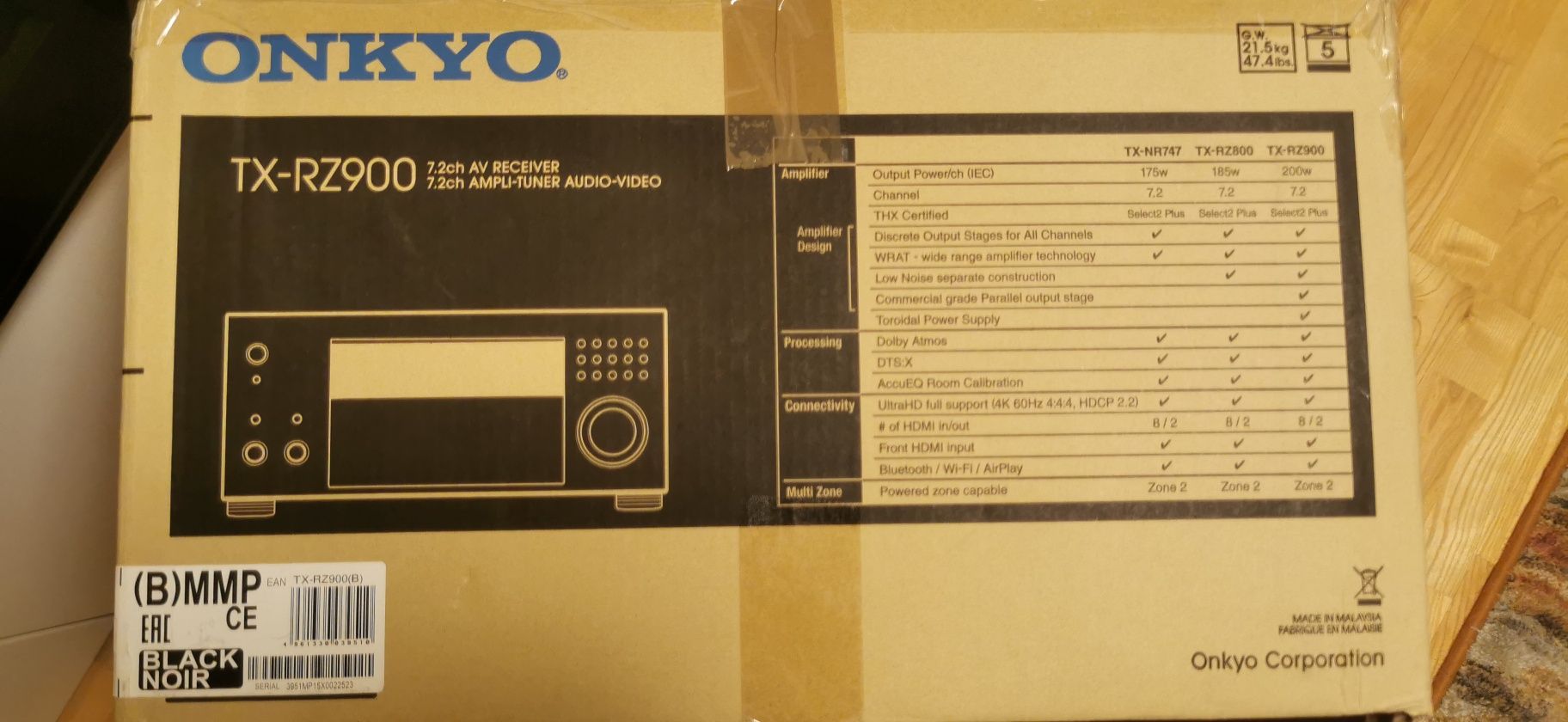 amplituner Onkyo TX-RZ900