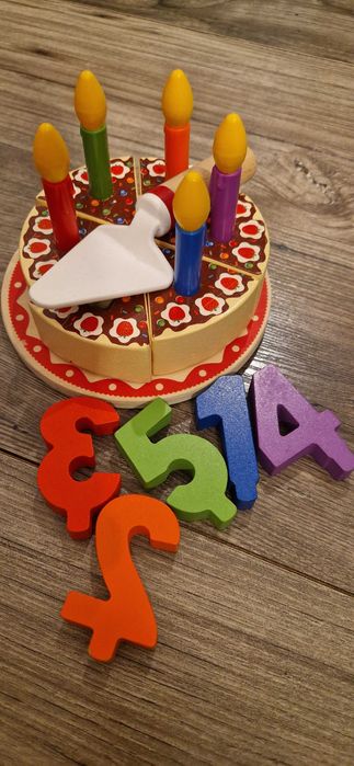 Tort drewniany do zabawy