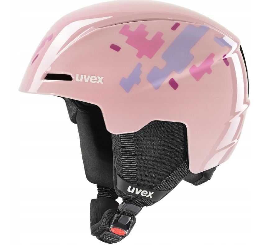 Kask narciarski dziecięcy UVEX Viti Pink puzzle rozmiar 51-55cm (U)