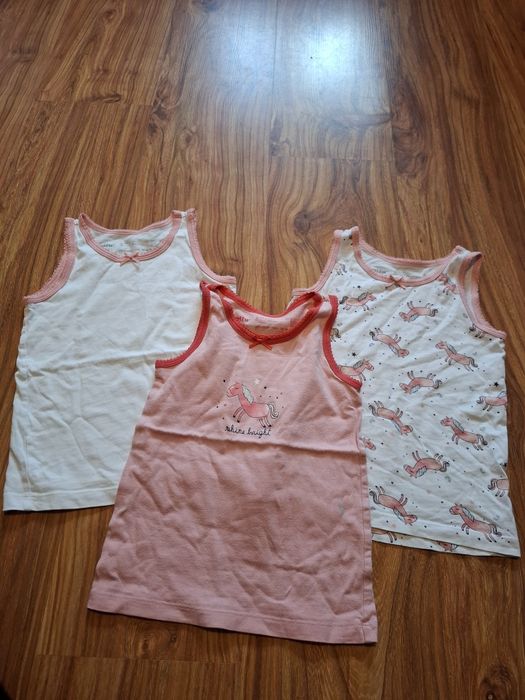 3 podkoszulki dla dziewczynki 98 cm  Lupilu