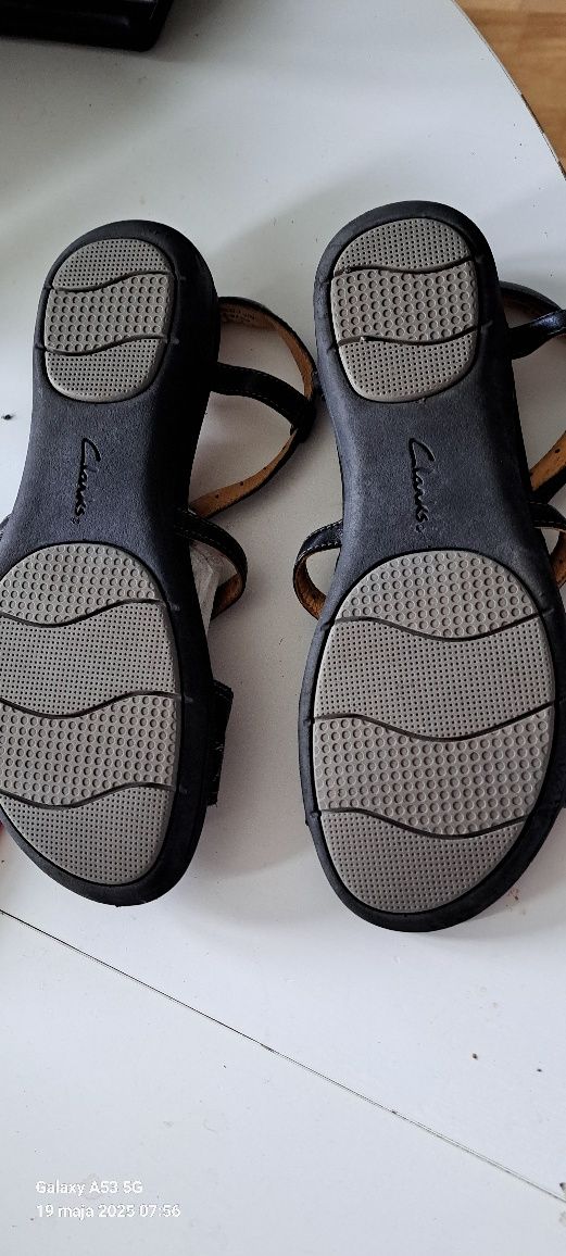 Skórzane  sandały clarks ro z 42