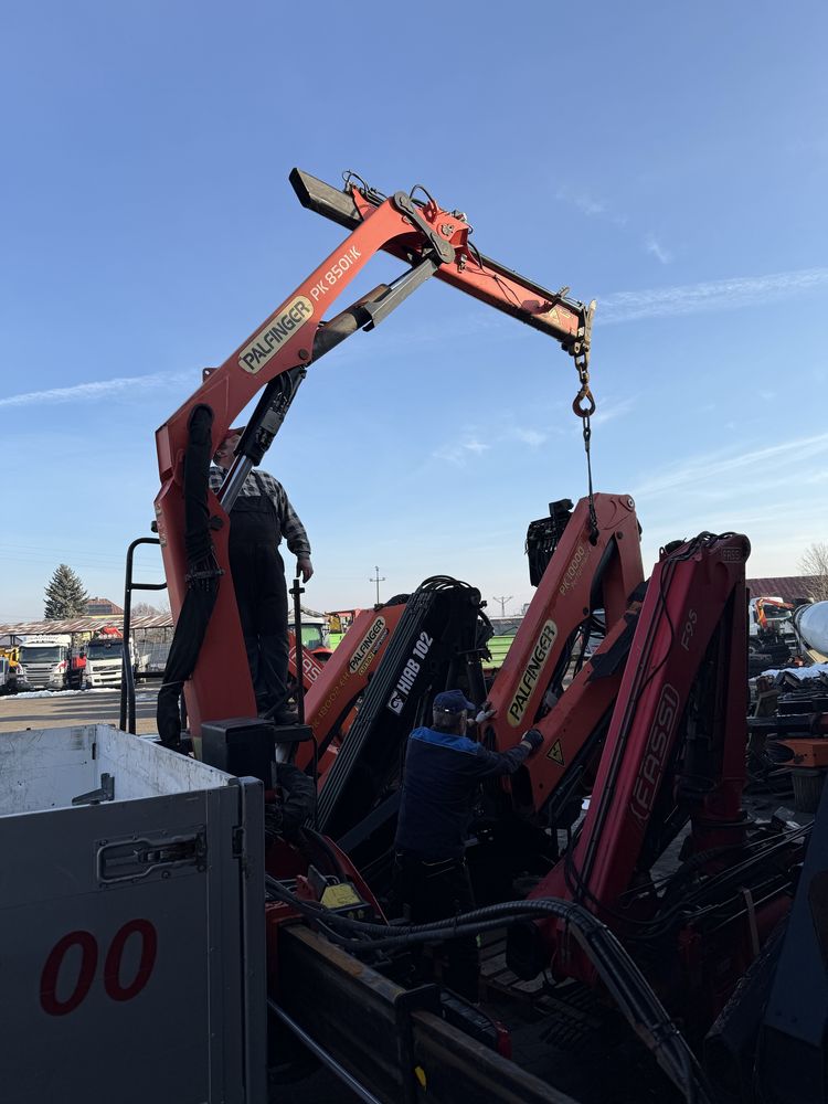 Serwis żurawi HDS. Naprawy , remonty. Palfinger Hiab Fassi Atlas Copma