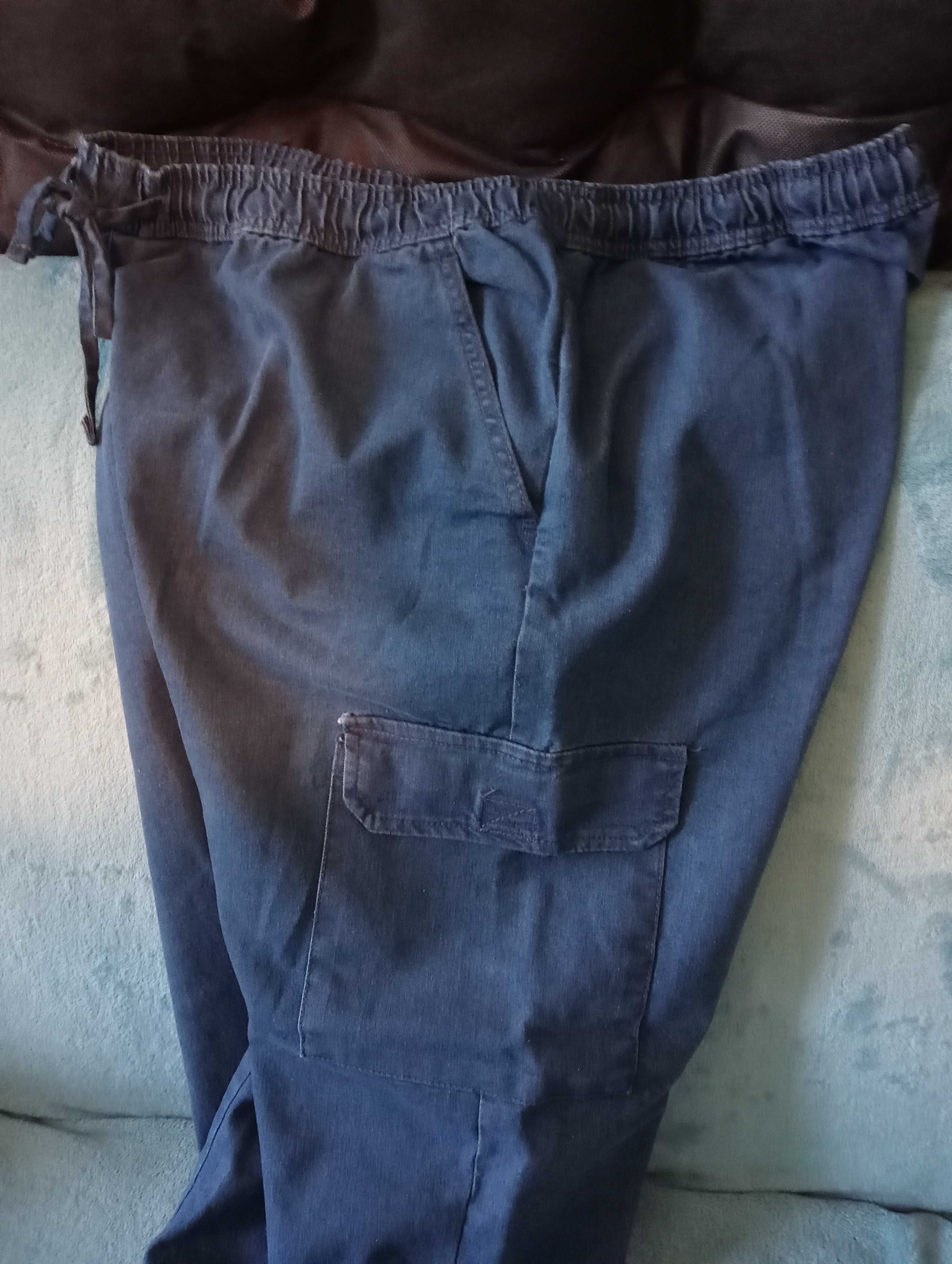 Męskie spodnie dżinsowe 2xl-ATLAS FOR MEN-na gumce w pasie-nowe !