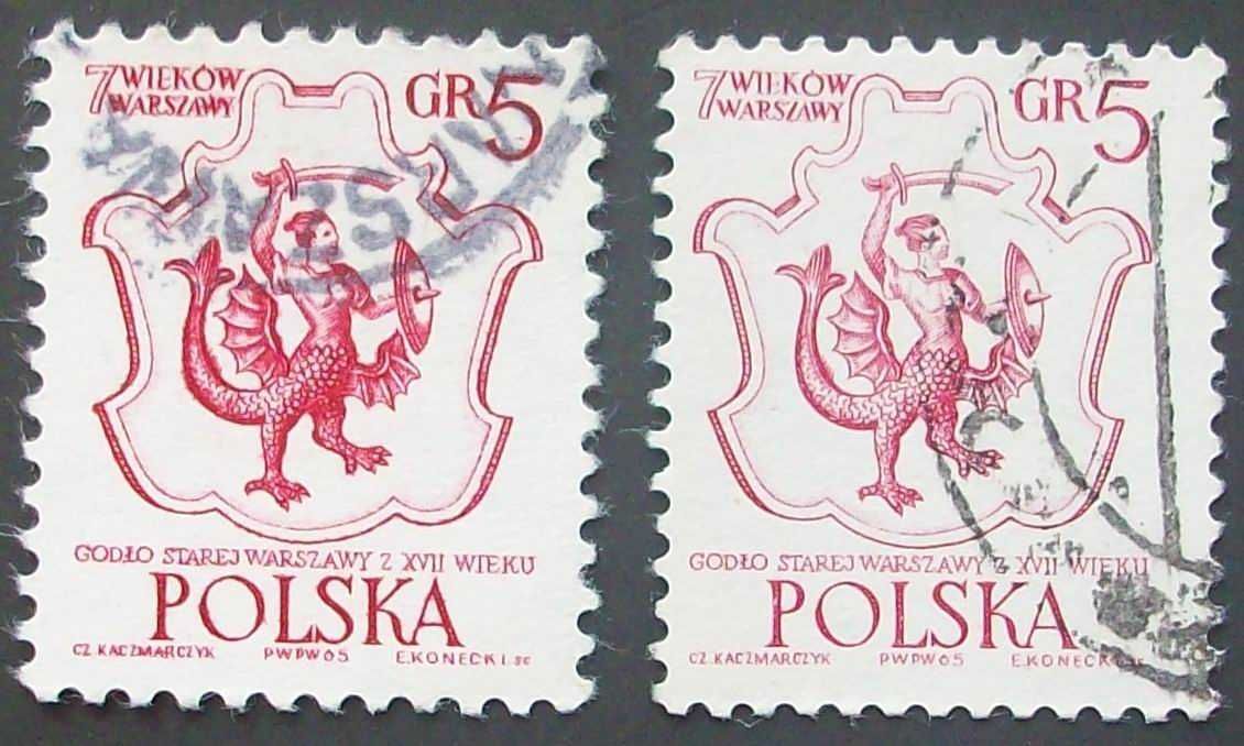 L Znaczki polskie rok 1965 III kwartał (luzaki)