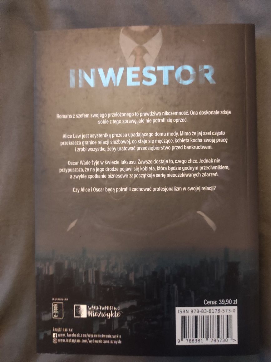 Książka, romans "Inwestor"
