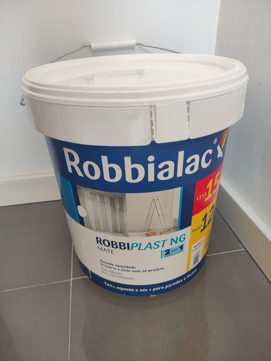 Balde tinta Robbialac Robbi Plast NG mate 10 litros