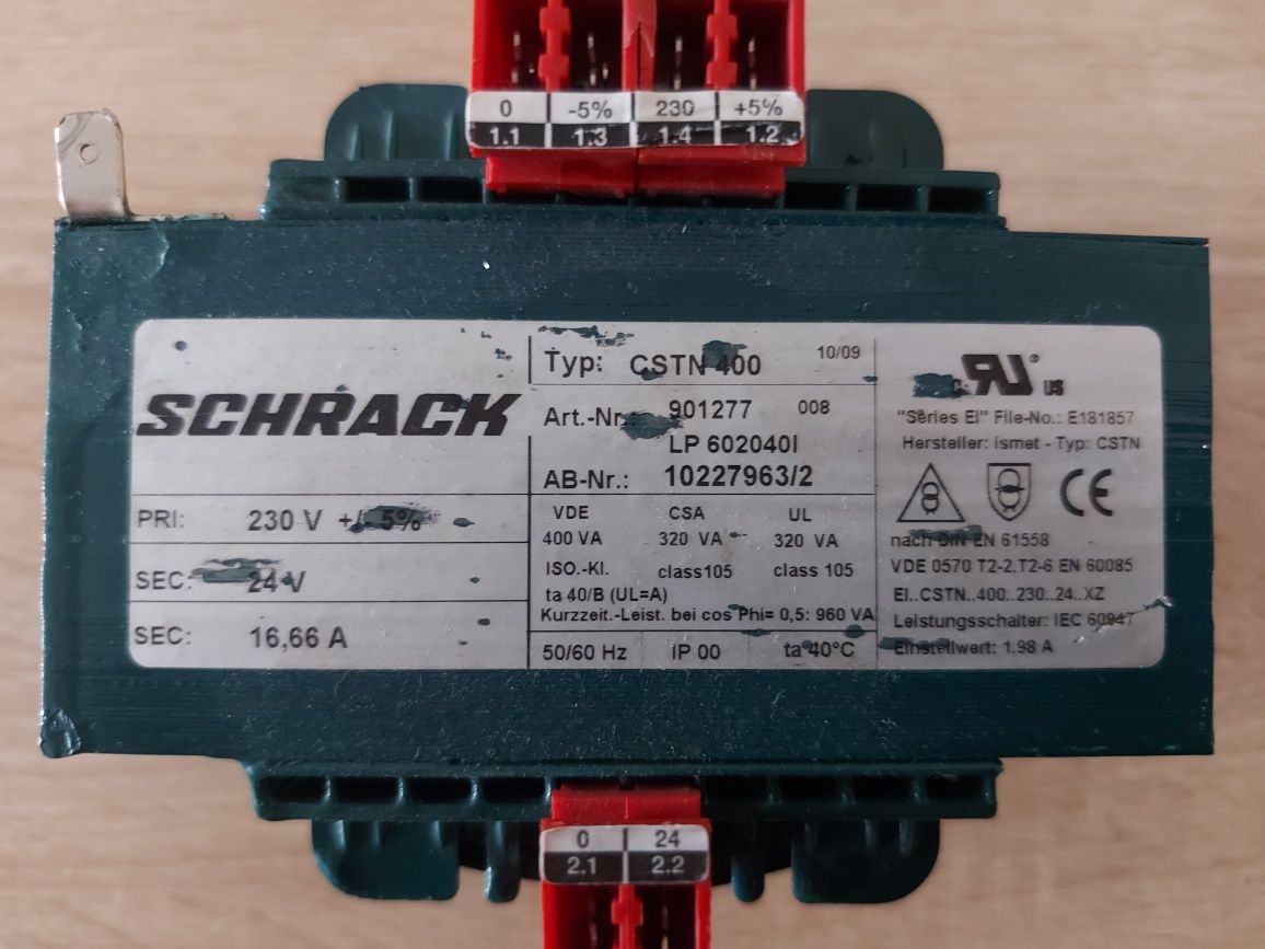 Transformator Schrack 230V-24V