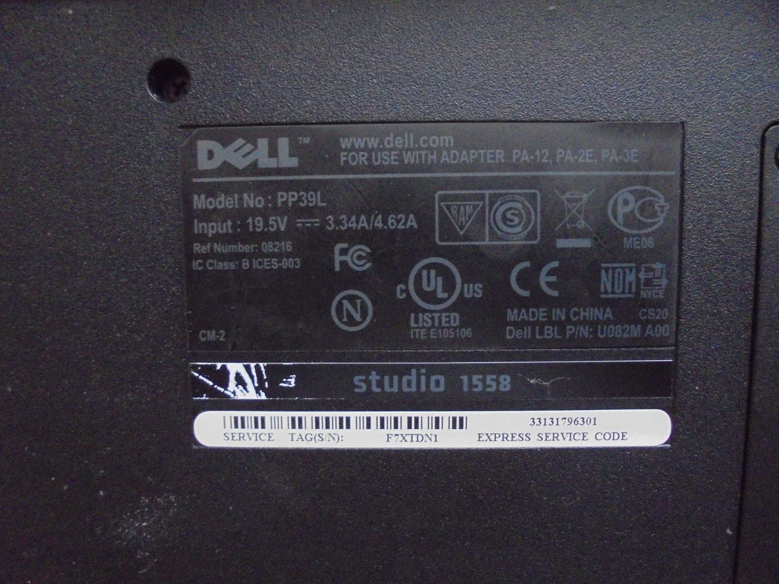 Sprzedam bardzo ładny laptop Dell 1558 procesor i7