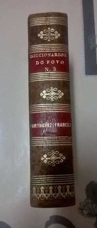 Oportunidade Dicionário do Povo N.3 Portuguêz - Francez 1 tiragem 1883