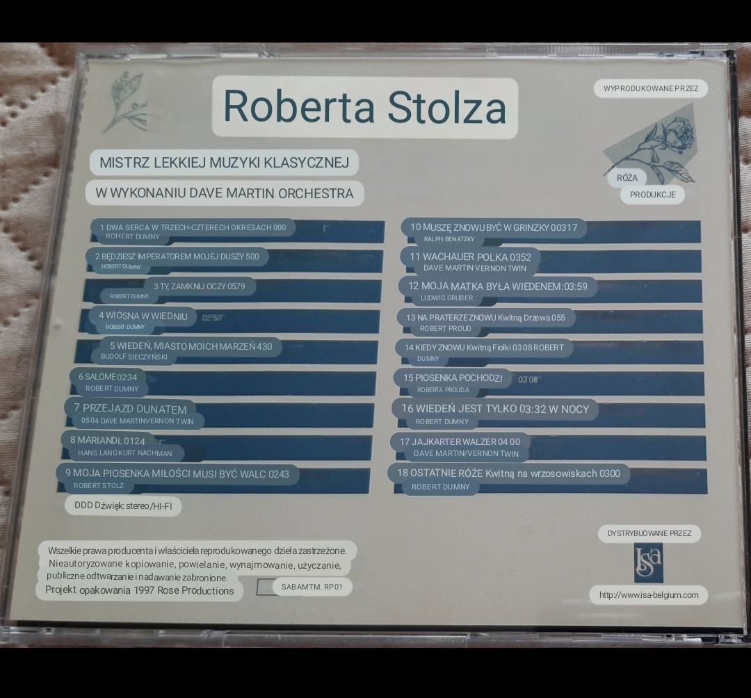 Płyta CD Robert Stolz mistrz lekkiej muzyki klasycznej