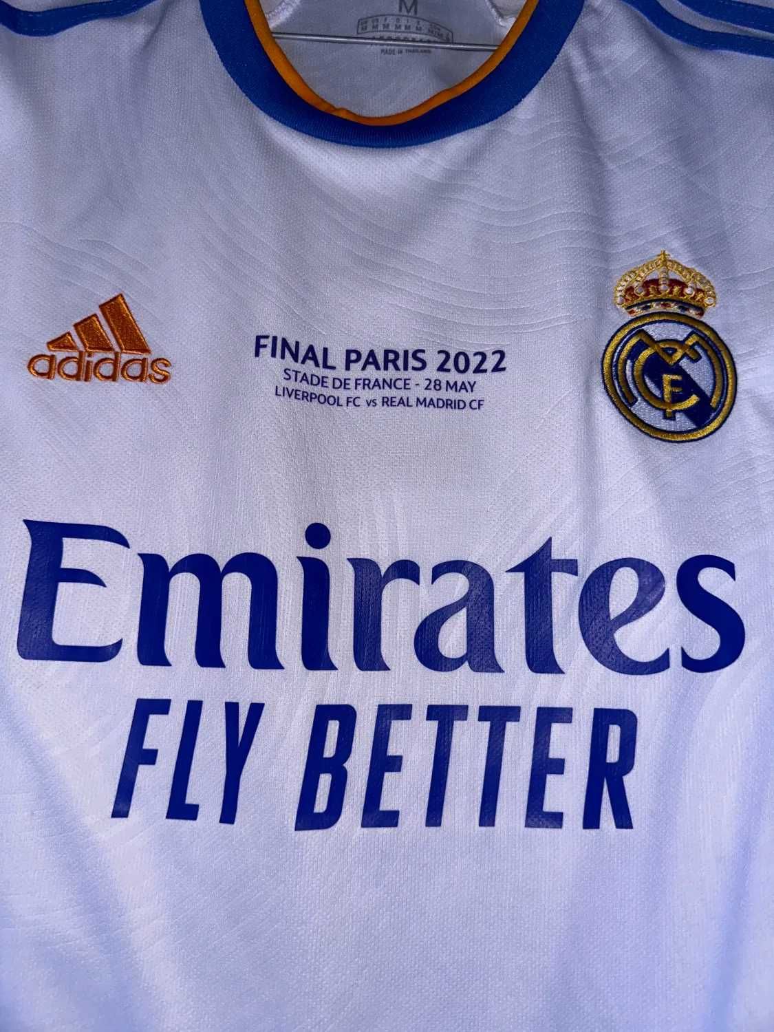 Koszulka Piłkarska Real Madryt Finał UCL 2022, S, M, L, XL, XXL