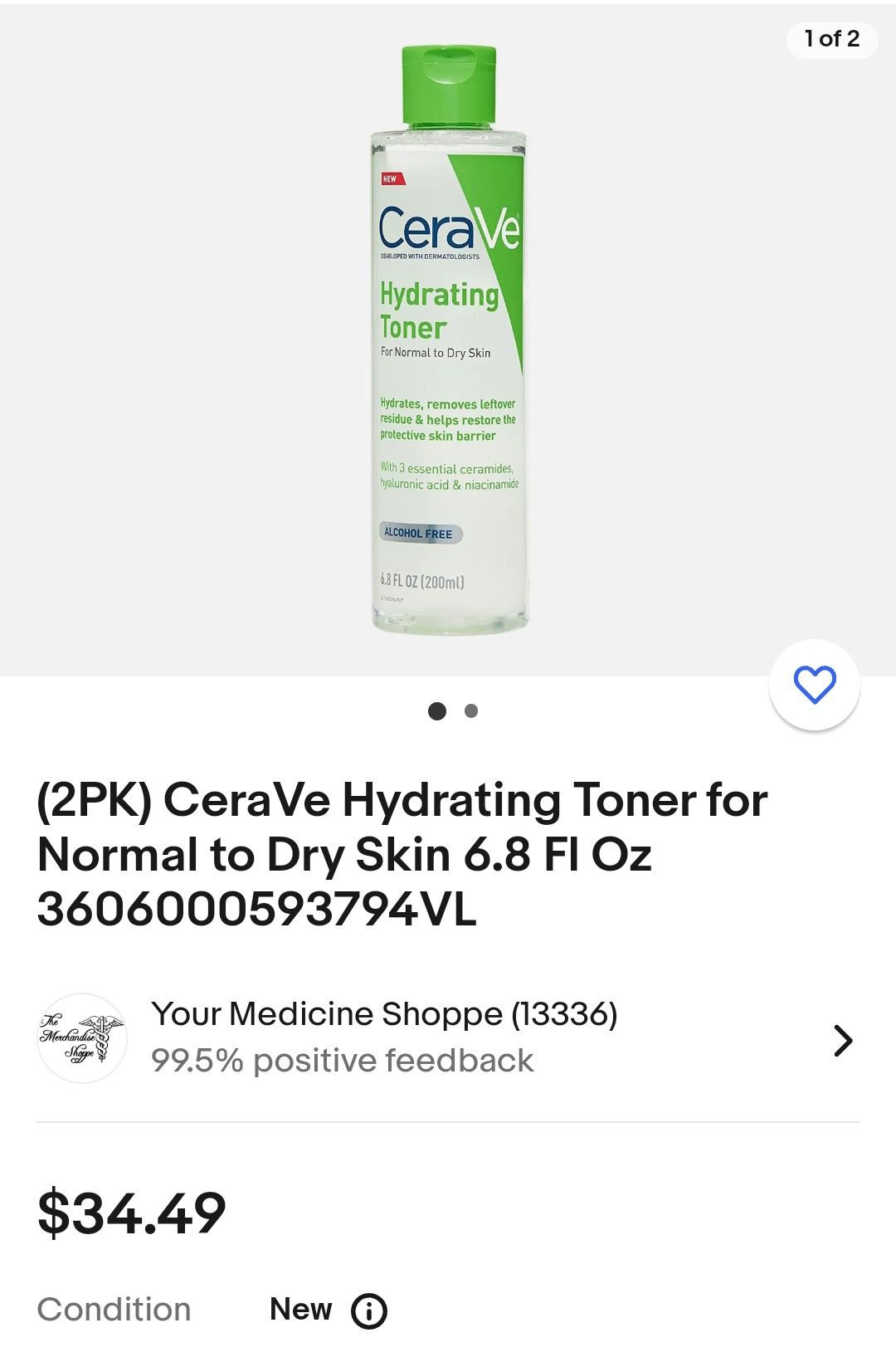 CeraVe Hydrating Toner